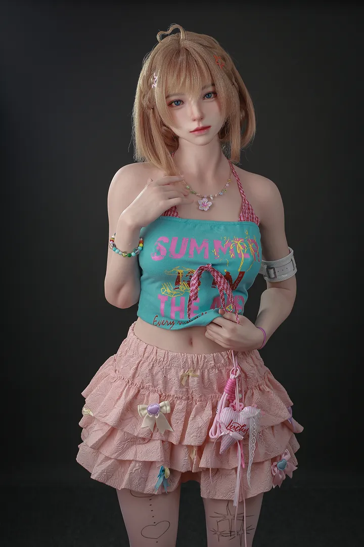 153cm (5ft0) Copa A Textura de piel real Silicona Muñeca sexual WANWAN, ROS Cabeza 109b